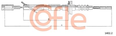 Cable Pull, clutch control COFLE 92.1402.2