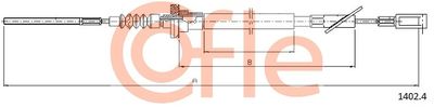 Cable Pull, clutch control COFLE 92.1402.4