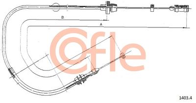 Accelerator Cable COFLE 92.1403.4