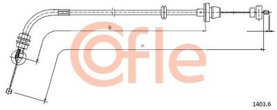 Accelerator Cable COFLE 92.1403.6