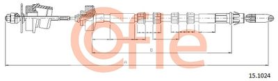 Cable Pull, clutch control COFLE 92.15.1024