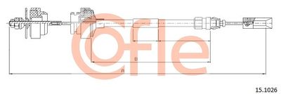 Cable Pull, clutch control COFLE 92.15.1026