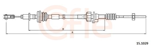 COFLE 92.15.1029 Cable Pull, clutch control