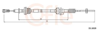 Cable Pull, clutch control COFLE 92.15.1029