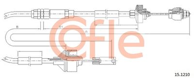 Cable Pull, clutch control COFLE 92.15.1210