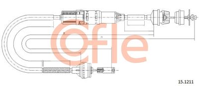 Cable Pull, clutch control COFLE 92.15.1211