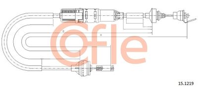 Cable Pull, clutch control COFLE 92.15.1219