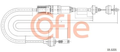Cable Pull, clutch control COFLE 92.15.1221