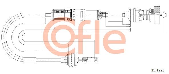 COFLE 92.15.1223 Cable Pull, clutch control