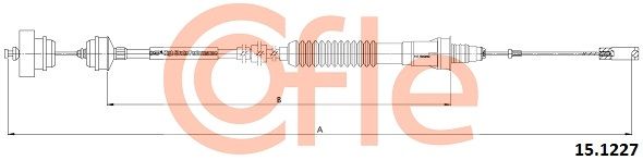 COFLE 92.15.1227 Cable Pull, clutch control