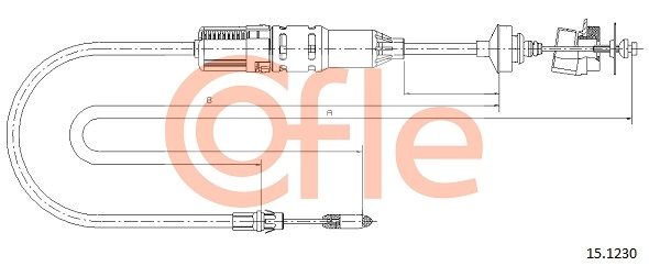 COFLE 92.15.1230 Cable Pull, clutch control