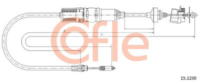 Cable Pull, clutch control COFLE 92.15.1230