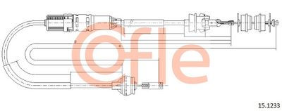 Cable Pull, clutch control COFLE 92.15.1233