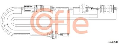 Cable Pull, clutch control COFLE 92.15.1238