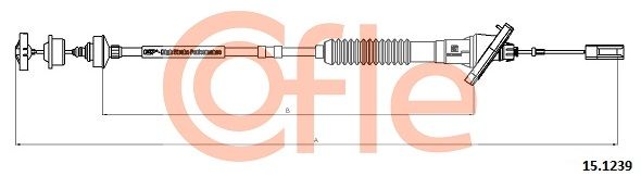COFLE 92.15.1239 Cable Pull, clutch control