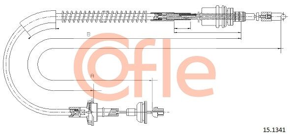 COFLE 92.15.1341 Cable Pull, clutch control