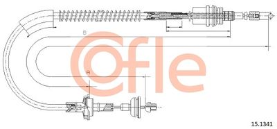 Cable Pull, clutch control COFLE 92.15.1341