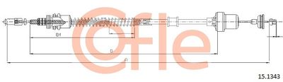 Cable Pull, clutch control COFLE 92.15.1343