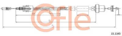Cable Pull, clutch control COFLE 92.15.1345