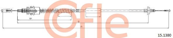 COFLE 92.15.1380 Cable Pull, clutch control
