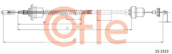 COFLE 92.15.1513 Cable Pull, clutch control