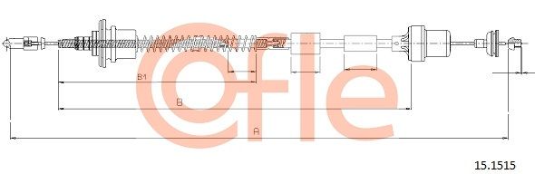 COFLE 92.15.1515 Cable Pull, clutch control
