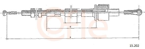 COFLE 92.15.202 Cable Pull, clutch control