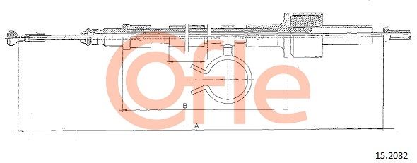 COFLE 92.15.2082 Cable Pull, clutch control