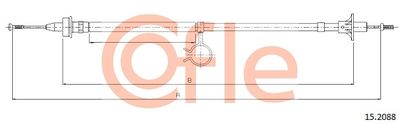 Cable Pull, clutch control COFLE 92.15.2088