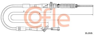 Cable Pull, clutch control COFLE 92.15.2535