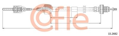 Cable Pull, clutch control COFLE 92.15.2682