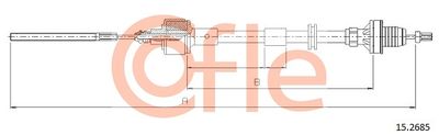 Cable Pull, clutch control COFLE 92.15.2685