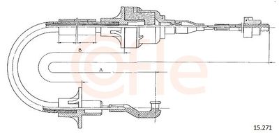 Cable Pull, clutch control COFLE 92.15.271