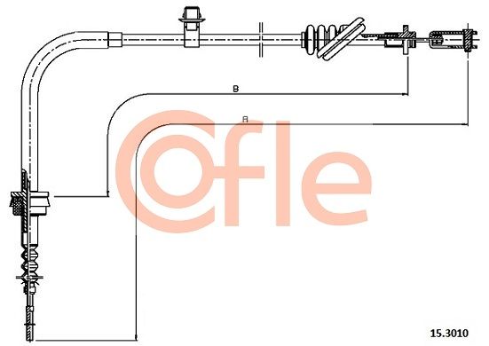 COFLE 92.15.3010 Cable Pull, clutch control