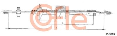 Cable Pull, clutch control COFLE 92.15.3203