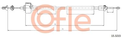 Cable Pull, clutch control COFLE 92.15.3215