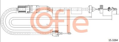 Cable Pull, clutch control COFLE 92.15.3264
