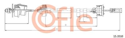 Cable Pull, clutch control COFLE 92.15.3510