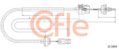 Cable Pull, clutch control COFLE 92.15.3604