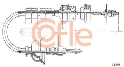 Cable Pull, clutch control COFLE 92.15.368