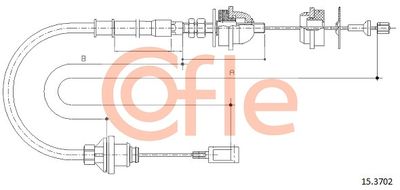 Cable Pull, clutch control COFLE 92.15.3702