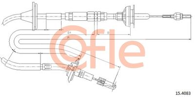Cable Pull, clutch control COFLE 92.15.4083