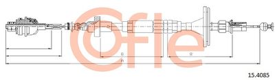Cable Pull, clutch control COFLE 92.15.4085