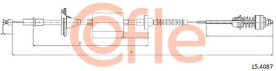 Cable Pull, clutch control COFLE 92.15.4087