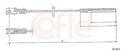 Cable Pull, clutch control COFLE 92.15.411