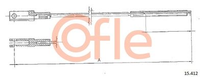Cable Pull, clutch control COFLE 92.15.412