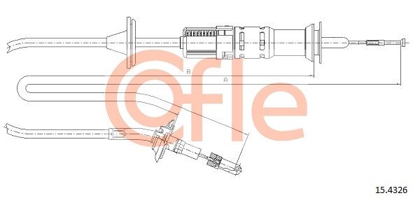 COFLE 92.15.4326 Cable Pull, clutch control