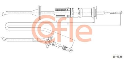 Cable Pull, clutch control COFLE 92.15.4326