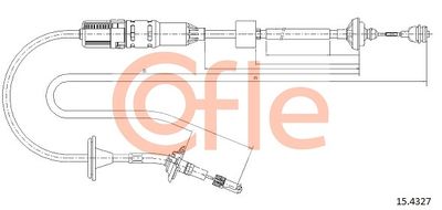 Cable Pull, clutch control COFLE 92.15.4327