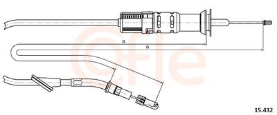 Cable Pull, clutch control COFLE 92.15.432